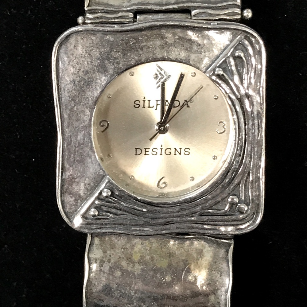 Silpada Sterling Silver Square Link Watch